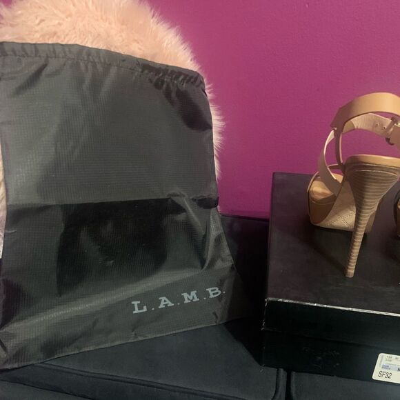 L.A.M.B. women's sandal heels size 7.5 EVELYN - Picture 8 of 9